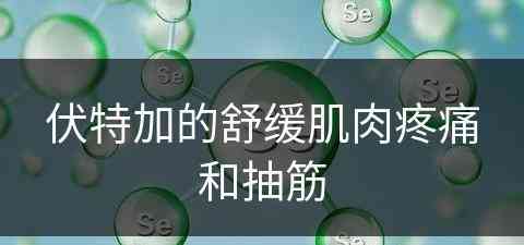伏特加的舒缓肌肉疼痛和抽筋 伏特加的舒缓肌肉疼痛和抽筋